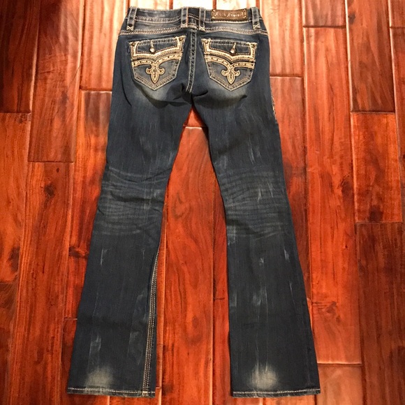 SOLD! Rock revival Ellor boot cut jeans. 26 x 33. - Picture 2 of 7